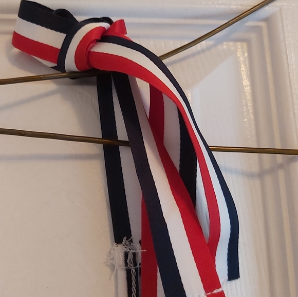 ⭐HOST PICK⭐ 083. Blue Striped Lace-up Straps Sleeveless Maxi Dress Size M - Picture 4 of 10